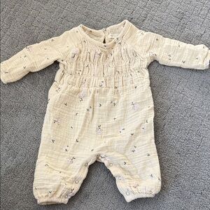 Charming Beige Kids Footie